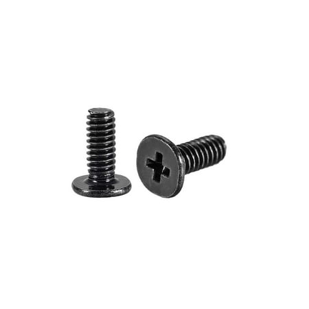 

M2x8mm Phillips Screw Fastener Black 3.8mm Dia Screw Head for Laptop PC TV Fan Switch 50pcsBlackM2x8mm
