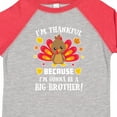 thumbnail image 4 of Inktastic Thanksgiving I'm Thankful Because I'm Gonna Be a Big Brother Boys or Girls Toddler T-Shirt, 4 of 5