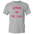 thumbnail image 2 of UGP Campus Apparel Athens Vs All Y'all Mens T-Shirt - 2X-Large - Gray, 2 of 6