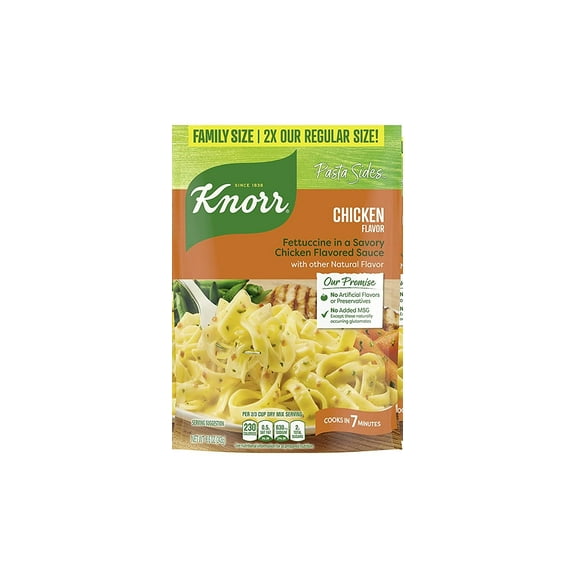 Knorr Pasta Sides For a Delicious Easy Pasta Meal Chicken Fettuccine No Artificial Flavors Or Preservatives 8.6 oz, 1 Count
