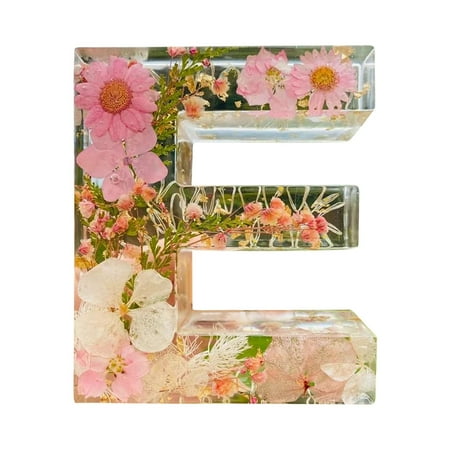 

Clearance! Iheaun Dried Flower Letters Night Light Floral Resin Night Light Pressed Flower Resin Letters with Led Light for Mother Wife Birthday Gift for Her Mother s Day Gifts