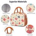 thumbnail image 4 of Lunch Bag Lunch Box for Women Reusable Insulated Lunch Bags,Water-Resistant Red Crab Sea Star Cooler Lunch Tote Bag, Large Capacity for Work Travel Picnic, 4 of 6
