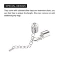 thumbnail image 4 of Unique Bargains 10Sets 9mm Leather Cord End Caps with Lobster Clasps & Extender Chain for DIY, Rhodium Tone, 4 of 7