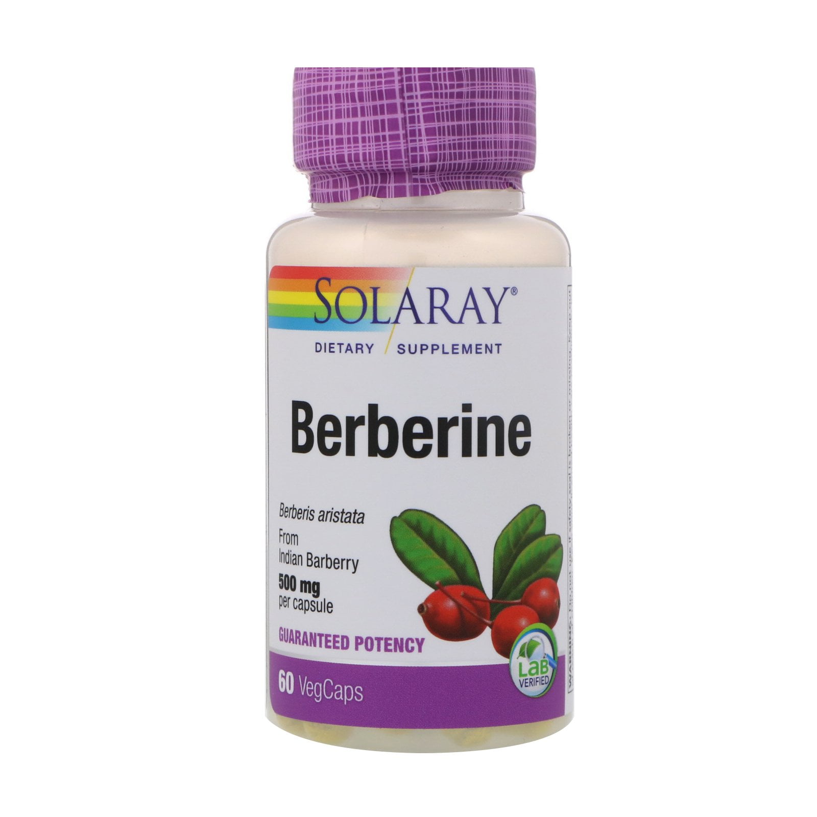 Solaray Berberine 500mg | From Indian Barberry Root Extract | Digestive .