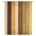 thumbnail image 2 of Farmhouse Yellow Brown Sheer Curtains 108 Inches Extra Long, Retro Vintage Wood Light Filering Curtains, Privacy Drapes Simi Floor to Veiling Curtain for Living Room Bedroom Large Window Treatment, 2 of 9