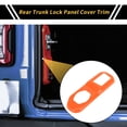 thumbnail image 2 of Cubierta del panel de la cerradura del maletero Unique Bargains 1 Pc para Jeep Wrangler JL JLU 2018-2024 2 puertas y Unlimited 4 puertas, cubierta del panel de la cerradura del maletero en naranja, 2 of 6