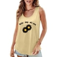 thumbnail image 1 of Charmgo Camisoles pour Femmes Tendance 2025 Chic Col Rond Manches Courtes T-Shirts Imprimés 2D Décontractés Coupe Ample Gilet Tunique Sans Manches Hauts d'Été pour Femmes Jaune m, 1 of 7