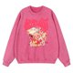 thumbnail image 4 of Sudadera con capucha vintage desgastada y lavada, con bonito conejo, para hombre, ropa deportiva holgada, tops de algodón a la moda, sudadera holgada de gran tamaño, 4 of 5