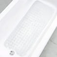 thumbnail image 1 of Bath Mat - Large Non Slip Bathtub & Shower Mat - Extra Long 40 x 16 Inch Bathroom Mats for Tub Nonslip Anti Slip Bathmats (40x16 Clear 1-Pack), 1 of 9