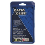 X-Acto, EPIX511, No.11 Classic Fine Pnt X-Life Refill Blade, 500 / Box, Silver