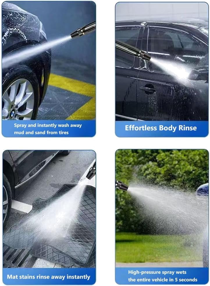 Adjustable High-Pressure Water Spray Nozzle for Car Washing & Garden Watering, Multifunctional Hose Sprayer Gun (3 pcs)