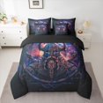 thumbnail image 2 of jejeloiu Vintage Soldier 7-Piece Bedding Comforter Set,Galaxy Starry Sky King Bedding Sets For Boys Kids Reversible, 2 of 8