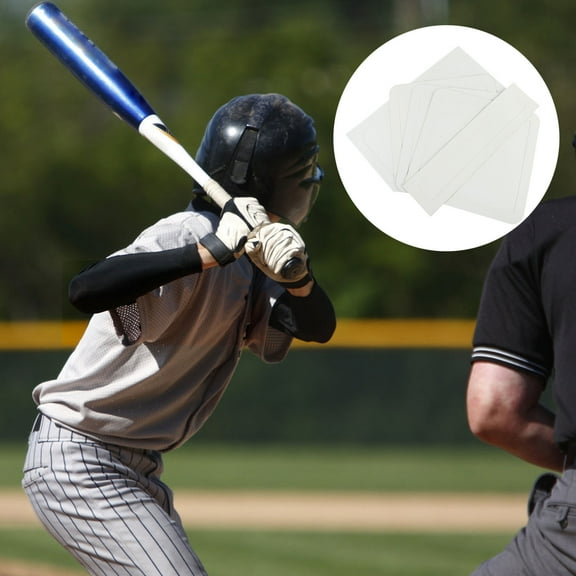 OUNONA 5 Pcs Baseball Bases Kickball Base Set 41.5X40CM White