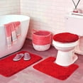 thumbnail image 2 of 3PC ELITE BATHMAT SET RED, 2 of 3