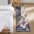 thumbnail image 3 of Yayeee Runner Rug for Bedroom 2'x6' Machine Washable Hallway Non Slip Mat, Beige Astronaut, 3 of 8
