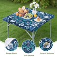 thumbnail image 4 of Colorful Floral Print Tablecloth with Stretch Fit for 34 Inch Square Bohemian Style Table Decor, 4 of 6