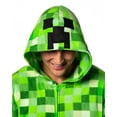 thumbnail image 2 of Minecraft Creeper Costume Pajama Outfit One Piece Union Suit, 2 of 7