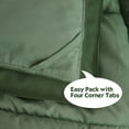 thumbnail image 4 of HIG Light Weight Down Alternative Comforter Set, Queen, Green, Reversible, 4 of 9