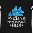 thumbnail image 4 of Inktastic Daddy is Worlds Best Pilot Airplane Childs Boys or Girls Toddler T-Shirt, 4 of 5