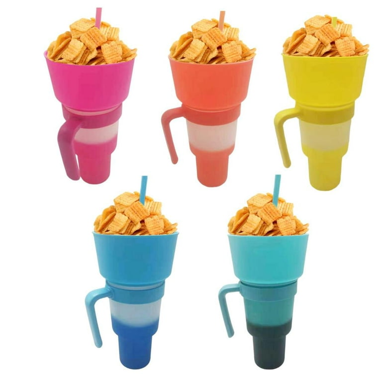 PASUKIT Cup Bowl Combo with Straw | 32oz Stadium Tumbler with Snack Bowl |  2-in-1 Snack and Drink Cu…See more PASUKIT Cup Bowl Combo with Straw | 32oz