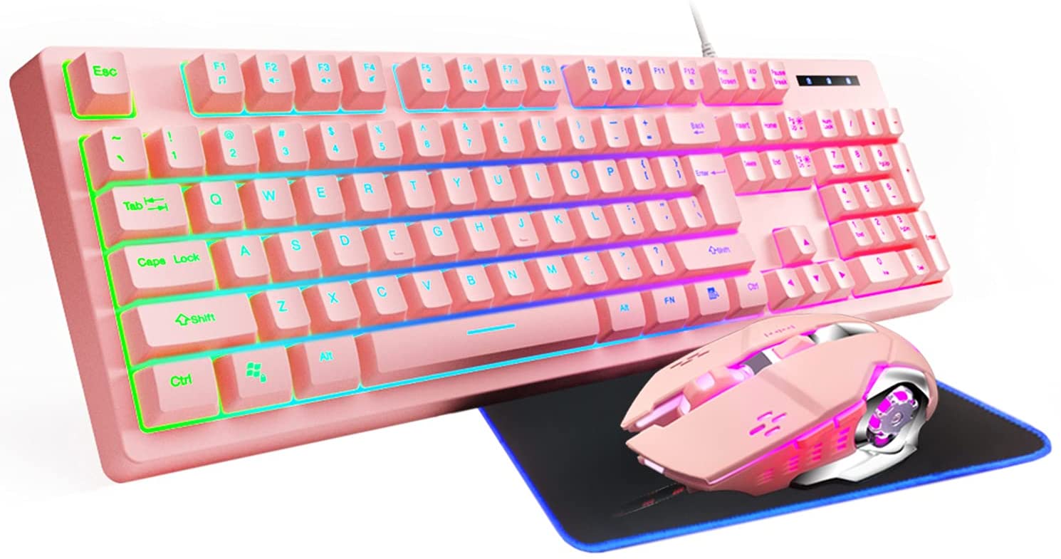 pink keyboard led