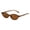 A-Coffee, variant on Oval Sunglasses UV400 Protection, Retro Brown Lens Eyewear for Men Women, Lightweight Classic Shades for Driving Cycling Running & Daily Wear