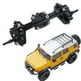 thumbnail image 4 of Xingzhi 2pcs 1/24 Aluminum Alloy Front Rear Axle For FCX18 FCX24 Crawler Complete RC Car Accessories Replacement Parts RC Upgrade Part Black, 4 of 6