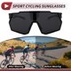 thumbnail image 3 of Gafas de motocicleta únicas 1 Pc, gafas de sol deportivas al aire libre anti-reflejo Tri-Acetato de celulosa PC UV400 para motocross, bicicleta de tierra, ATV, marco negro, lente negra, 3 of 6