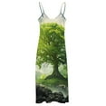 thumbnail image 4 of Tree with Life Sleeveless Dress Women's Luxury Party Dress Birthday Dresses for Women, 4 of 6
