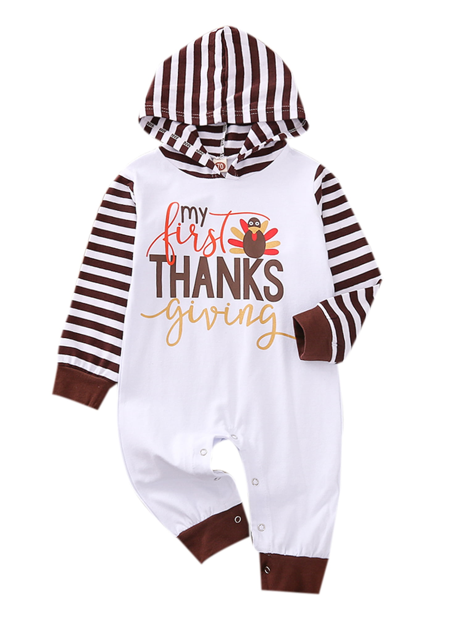 Newborn Baby Girl Jumpsuit Infant Onesie Romper My First Christmas Thanksgiving Halloween Outfit Clothes 0-24Month