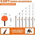 thumbnail image 3 of Reach Cobweb Duster with Extension Pole, High Ceiling Long Duster with  Telescoping Pole, Spider Web Brush for Indoor Outdoor Use, 3 of 4