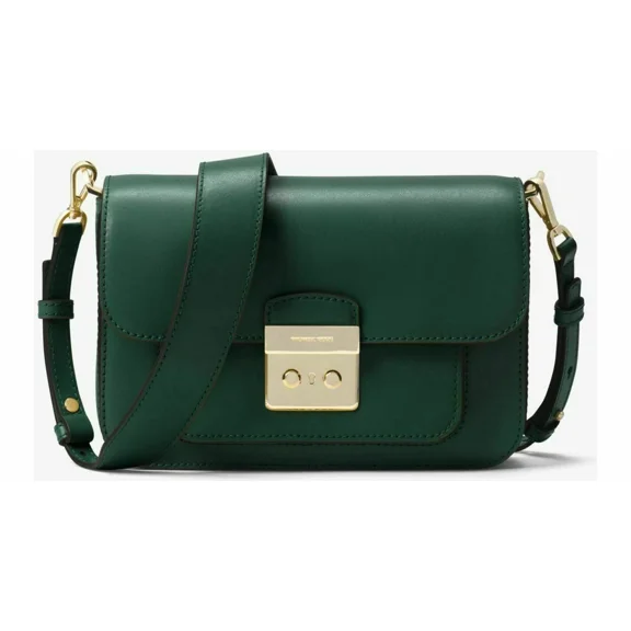 Michael Kors Women's Leather Sloan Editor Shoulder Bag, Racing Green