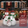 thumbnail image 4 of Familia de muñecos de nieve inflables VidaXL de 8 pies con luces LED para exteriores, 4 of 9