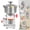 Silver, 1500g, variant on ToppiJoy 1500g Electric Grain Mill Grinder, 4100W Commercial Grinders, Stainless Steel Pulverizer Powder Machine for Rice, Wheat, Corn, Spices