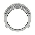 thumbnail image 4 of Dazzlingrock Collection 0.30 Carat (ctw) 14K Round Diamond Wedding Band Enhancer Double Guard Ring 1/3 CT, White Gold, Size 5.5, 4 of 5