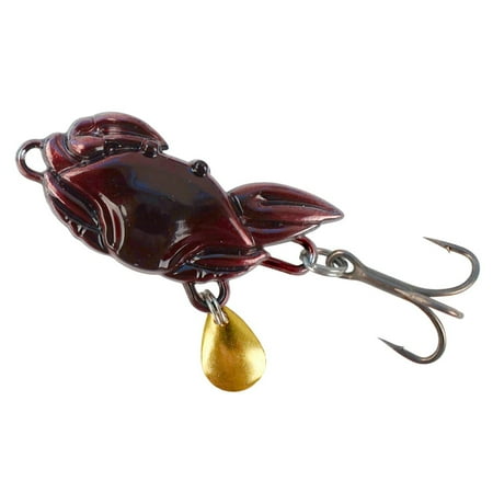3.5CM/10G Metal Crab Spinner Blade Lure with Hook Long Casting Crab Bait with Rotating Sequin Spoon Spinnerbait Saltwater Freshwater Fishing Accessories
