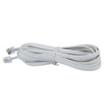 thumbnail image 5 of 6P6C RJ11 Telephone Extension Fax Modem Cable Line 9.8Ft Length White, 5 of 8