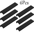 thumbnail image 3 of Tiradores para gabinete LC LICTOP de aluminio negro de 15 cm, 6 piezas, 3 of 6