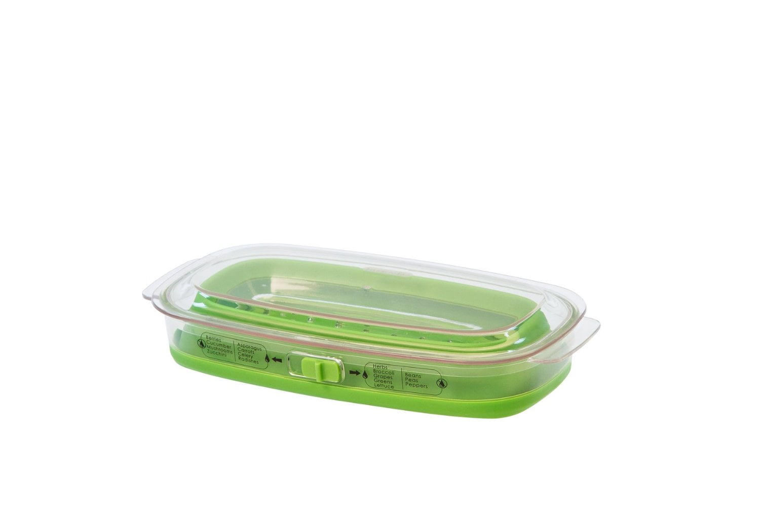 Progressive Prepworks Collapsible Mini Produce Keeper, Green, 2 Quart