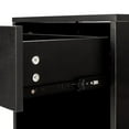 thumbnail image 4 of GoDecor Set of 2 Nightstand Bedroom Storage Bedside Table Side End Table with Drawer and Open Shelf Black, 4 of 6