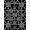 Black, Pattern 3, variant on ODIKA 4' x 6' Machine Washable Non-Slip Area Rug, macrame geometric High Traffic Rug, Black, 1248518