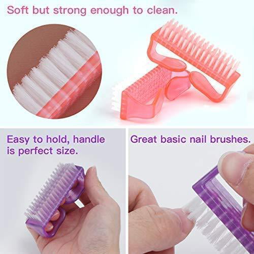 GRIP CLEAN Hand and Nail Brush for Cleaning Fingernails, Stiff Bristle Fingernail  Brush for Men and Mechanic - Brush w/Suction Cups FB01(4pk) - The Home Depot