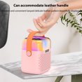 thumbnail image 3 of Graflsoa Wireless Karaoke Speaker System with Dual Microphones, RGB Lighting, and Portable Design for Outdoor and Home Use - Beige, Black, or Pink Options, 3 of 6