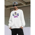 thumbnail image 2 of Alien Cosmic Approval Sweatshirt Men -Smartprints Designs, Male 3X-Large, 2 of 4