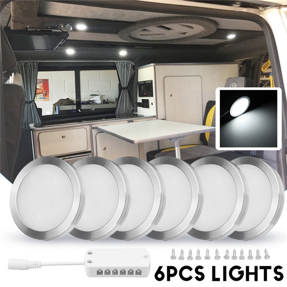 6Pcs Interior Led Spot Lights 12V 22.5W/Pcs Camper Van Caravan