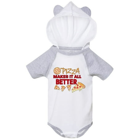 

Inktastic Pizza Makes It All Better Gift Baby Boy or Baby Girl Bodysuit