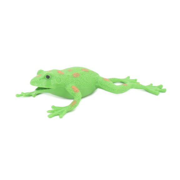Frog, Stretchable, Squishy, Squeezable, Very nice Soft Rubber Amphibian, Educational, Realistic, Hand Painted, Figure, Replica, Gift, 6" US02 B59