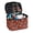 Cartoon Turkey Face Print, variant on POLERO Polyester Makeup Bag with Roomy Pocket, Salamander Floral Design Portable Make up Organizer for Travel Outdoor Camping Trips