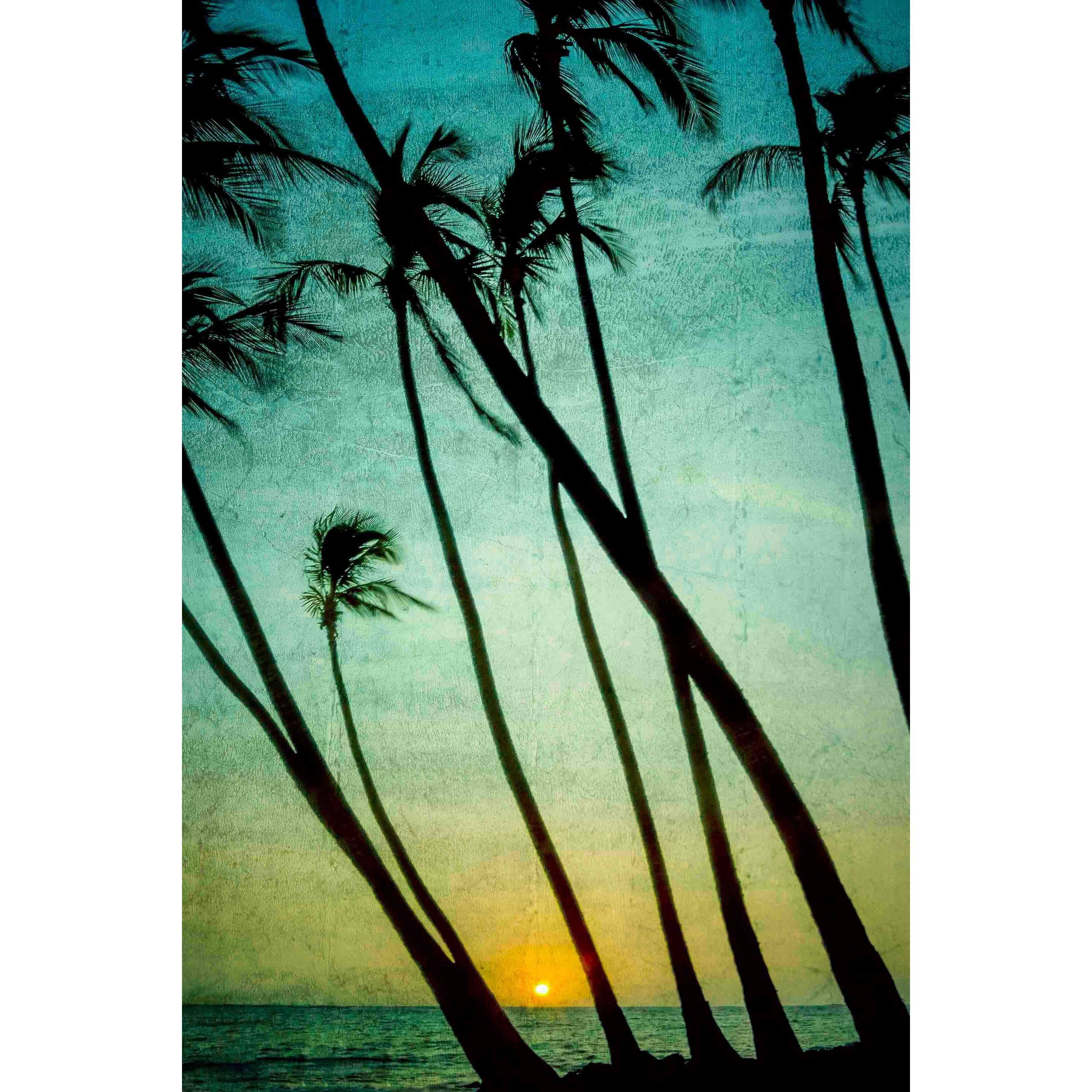 Marmont Hill "Tilting Palms" Painting Print on Canvas