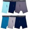 thumbnail image 2 of Fruit of the Loom Mens Coolzone Fly Boxer Briefs, 5-Pack (Assorted Colors), 2 of 5